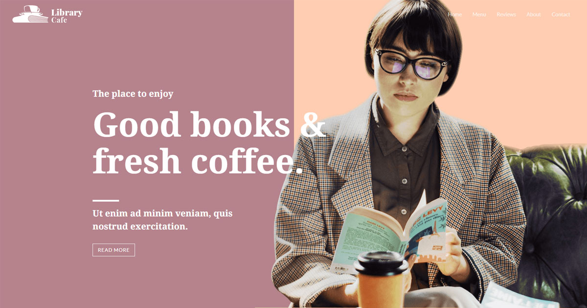 Website Templates Archive Library Cafe