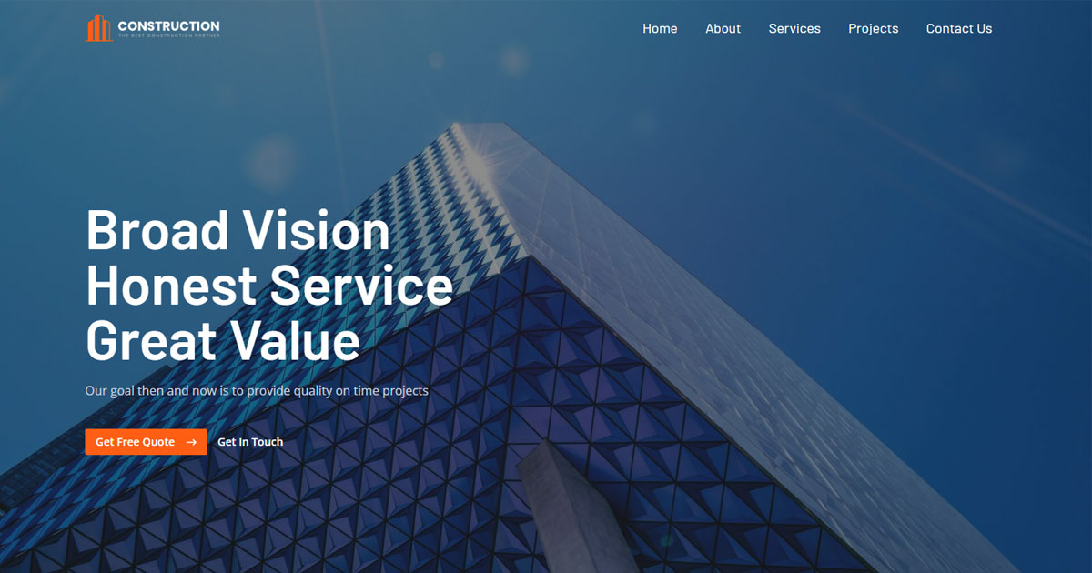 Contact Us - Construction
