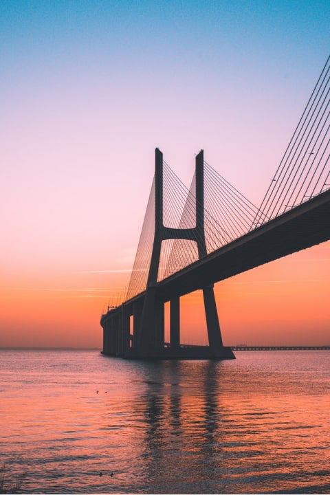 Long Gate Bridge over harbor