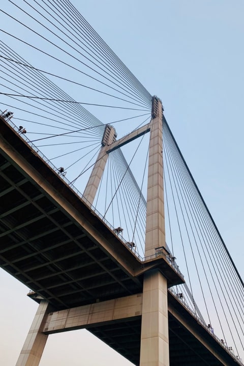Deep Sea Bridge cable-stayed crossing
