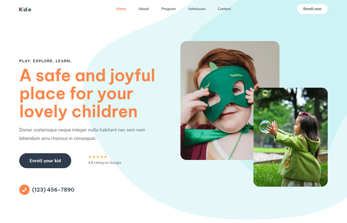 Website Templates Archive Day Care Services