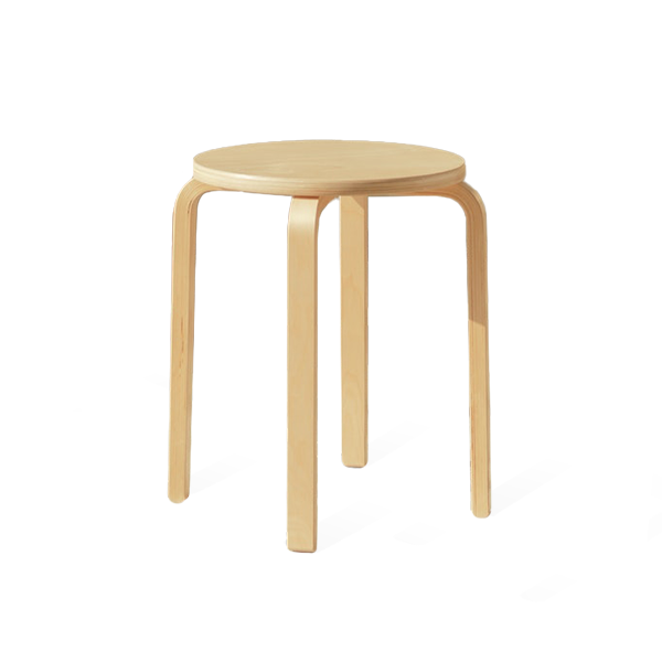 Brown Circle Stool - Online Furniture Store