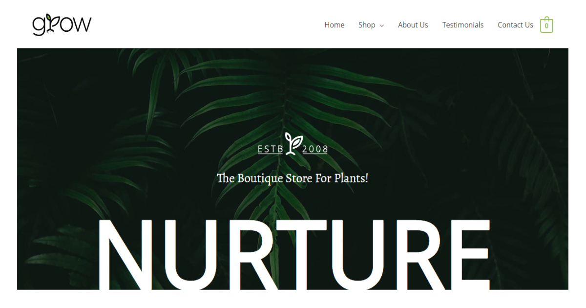 Website Templates Archive Plant Shop