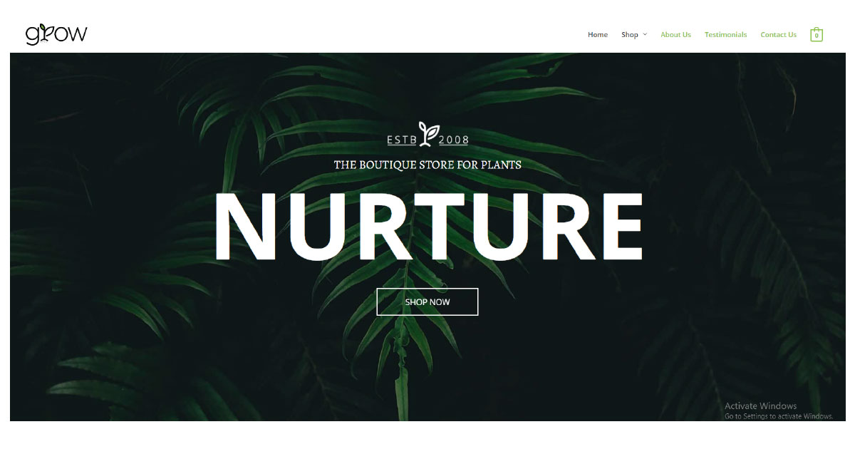 Website Templates Archive Plant Shop