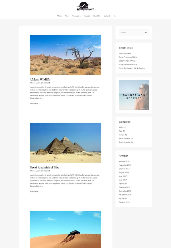 Wanderlust Travel Diary