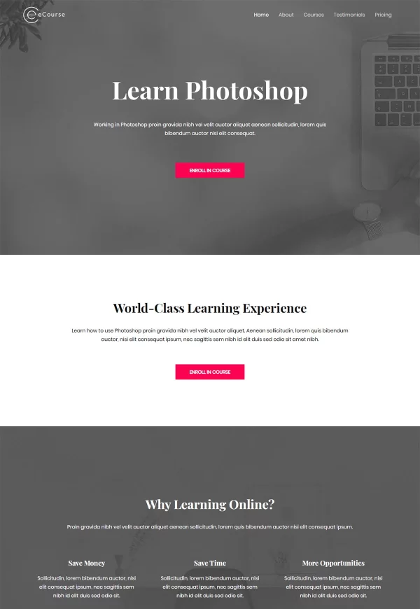 eCourse – Learn Photoshop