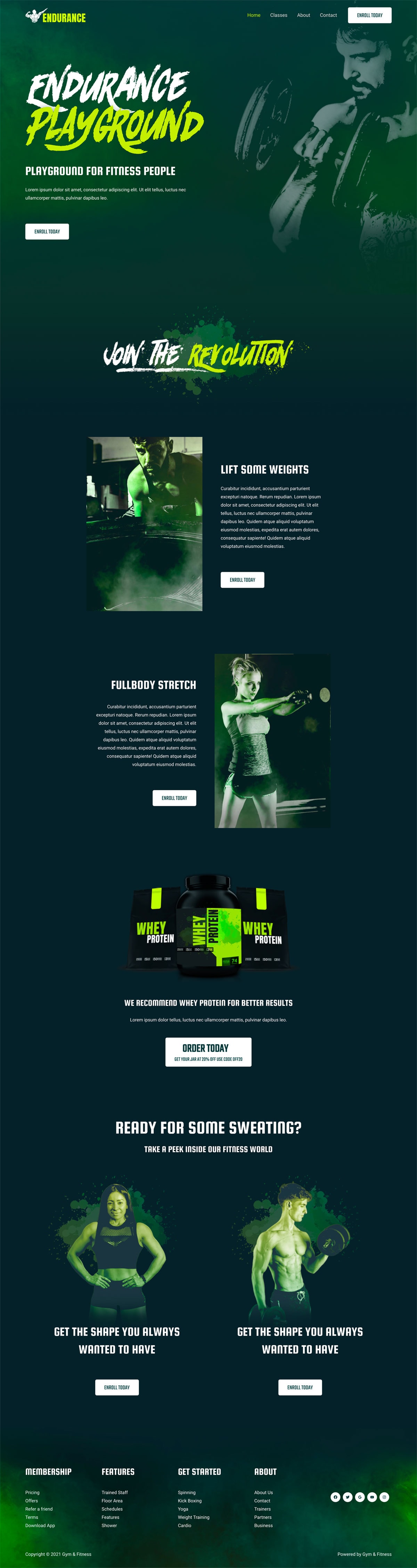 10+ FREE Gym / Fitness Website Templates and Designs
