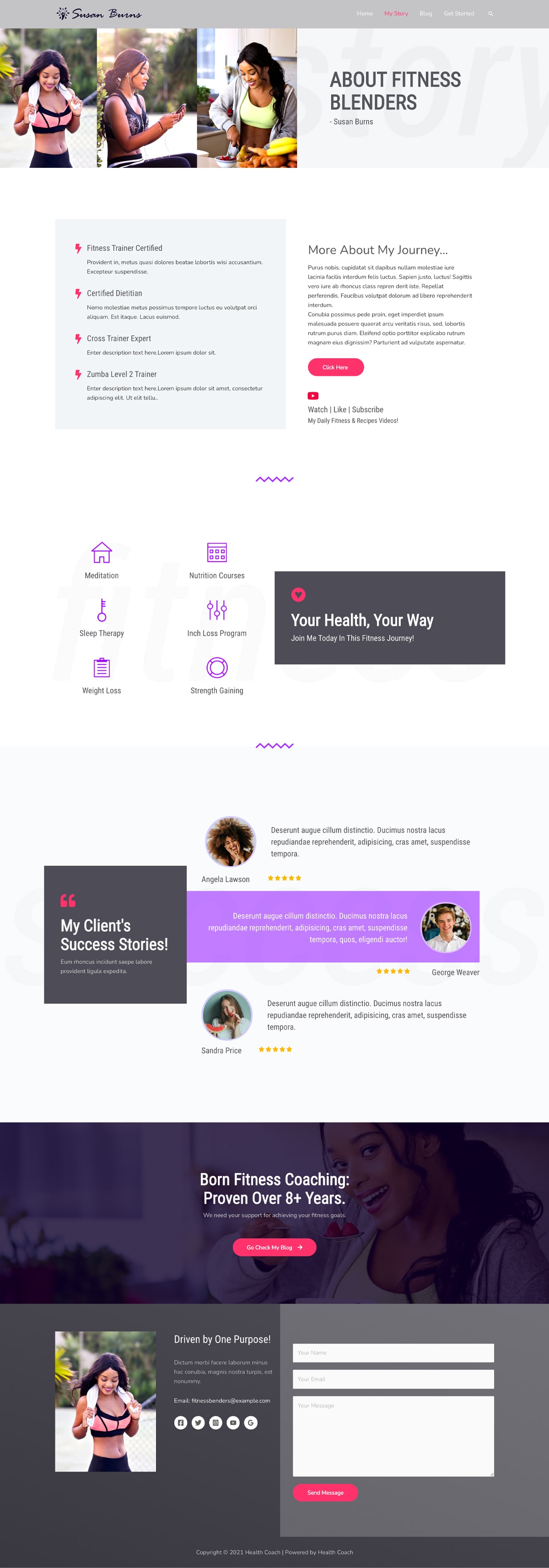 Health Coach – Engaging template for health and wellness