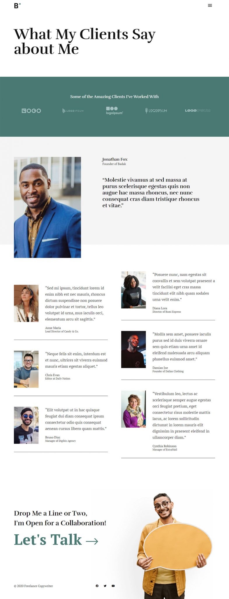 Freelance Copywriter Websites: (10 Key Elements) — How to Start A Successful Creative Agency