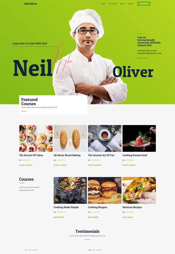 Online Cooking Course