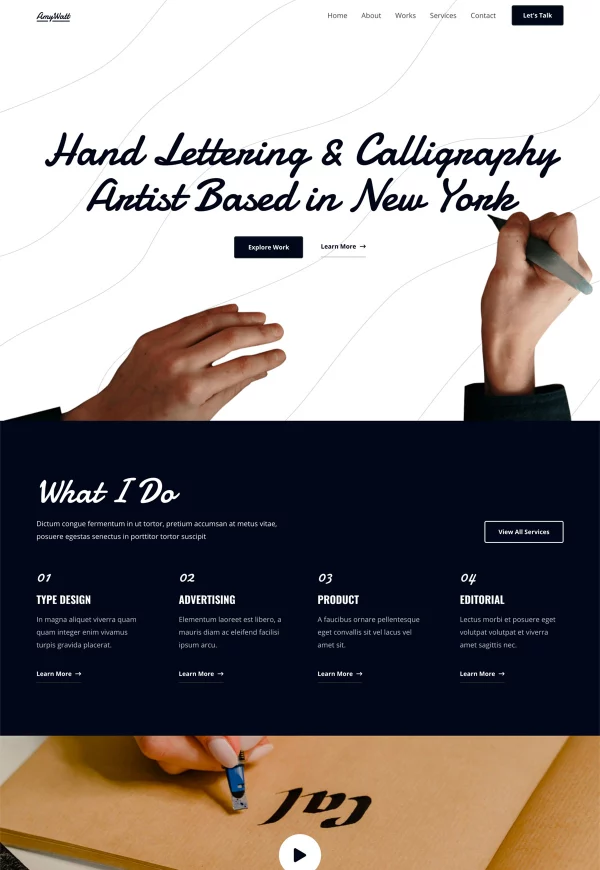 Calligraphy Artist