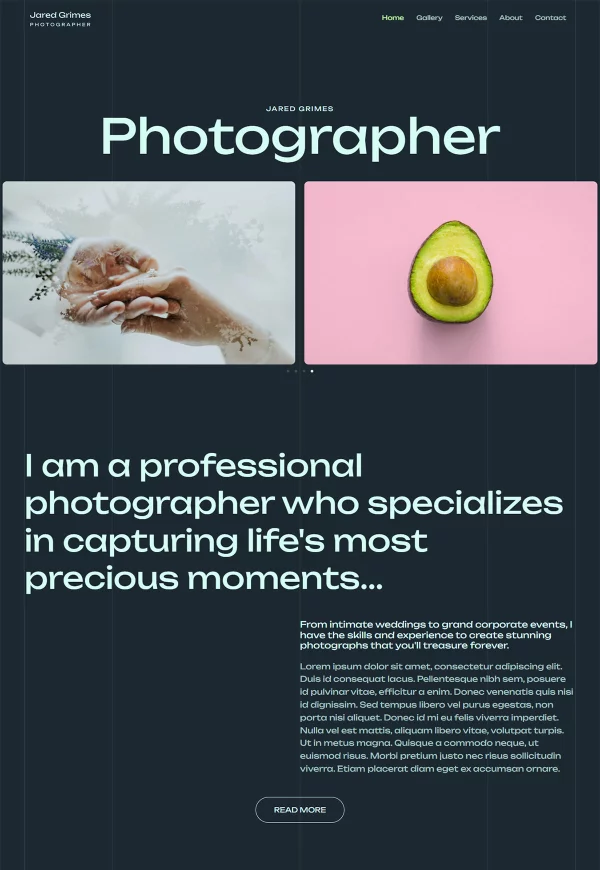 Photographer Portfolio