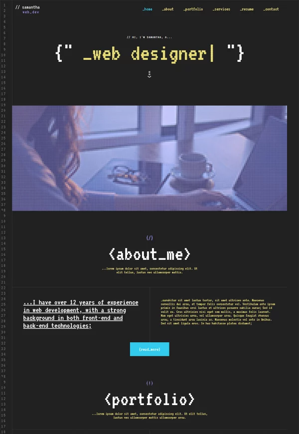 Web Developer Portfolio