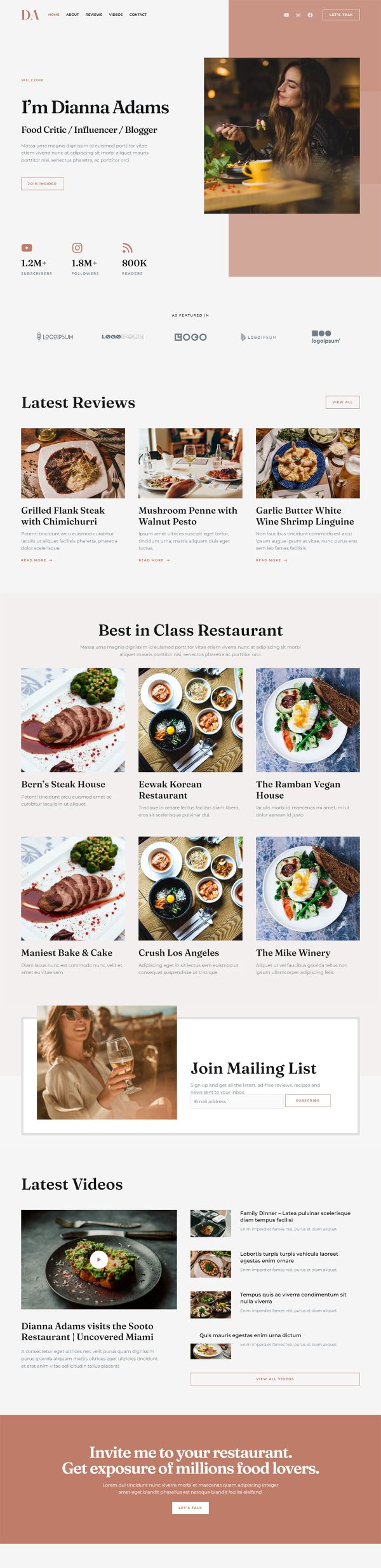 Food Blogger & Influencer