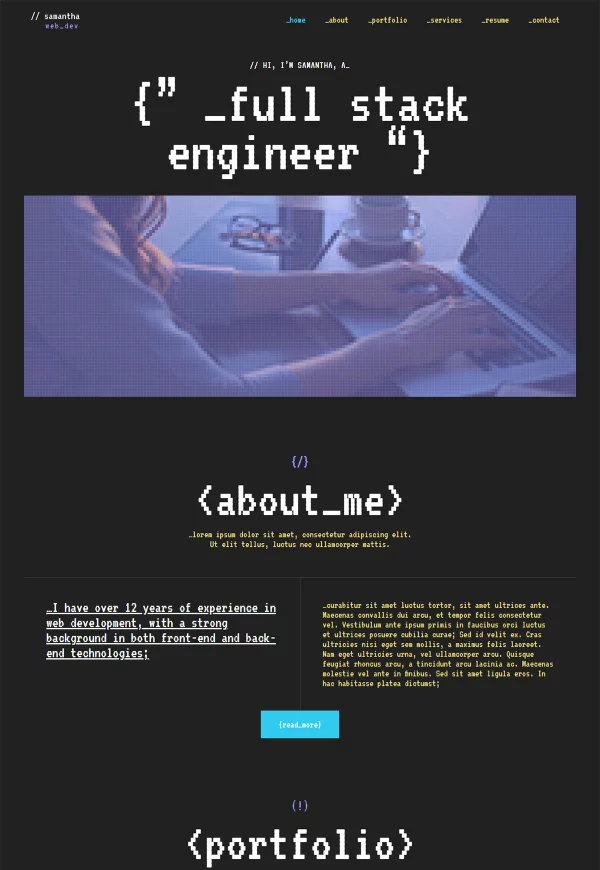 Web Developer Portfolio