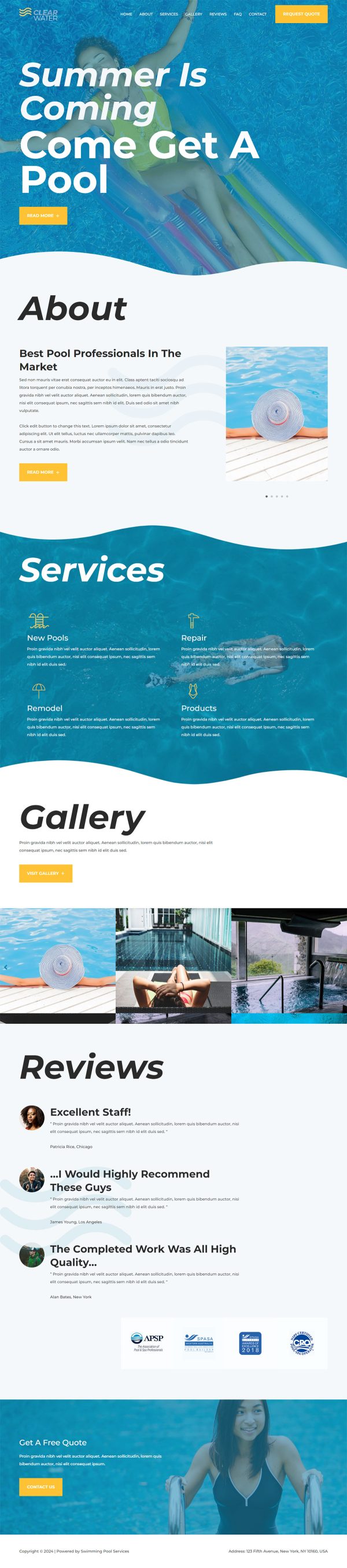 Swimming Pool Services