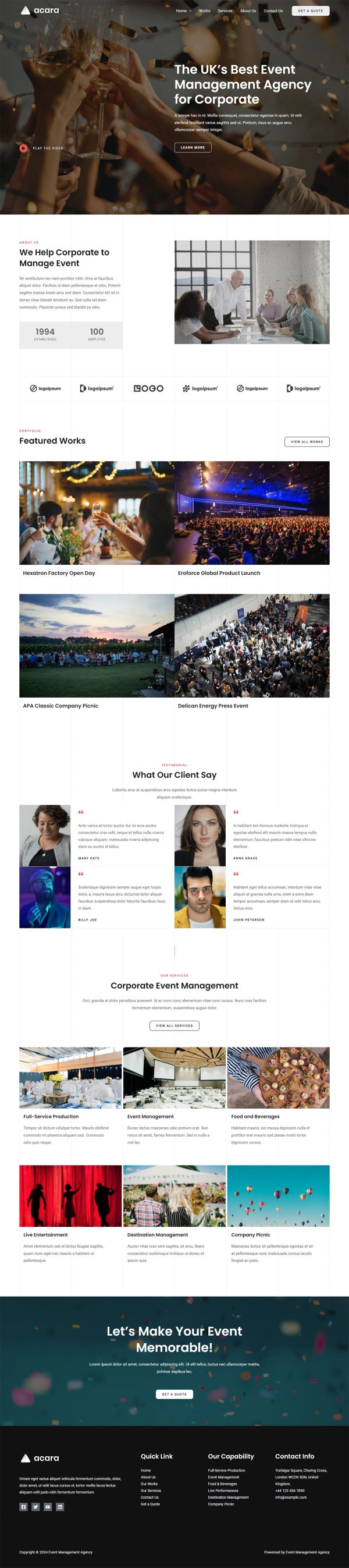 Event Management Agency