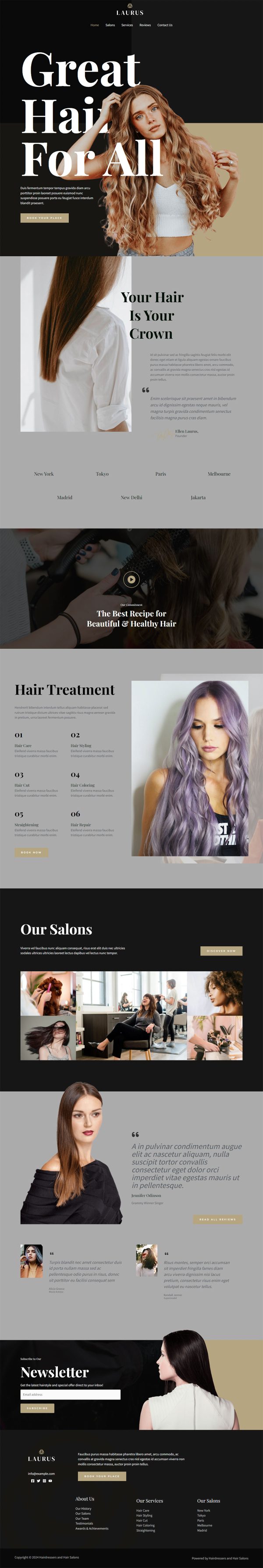 Hairdressers and Hair Salons