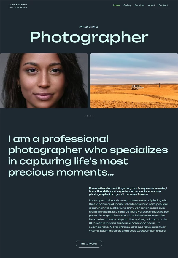 Photographer Portfolio