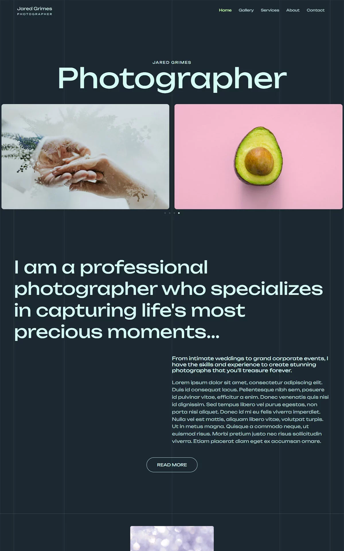 Photographer Portfolio