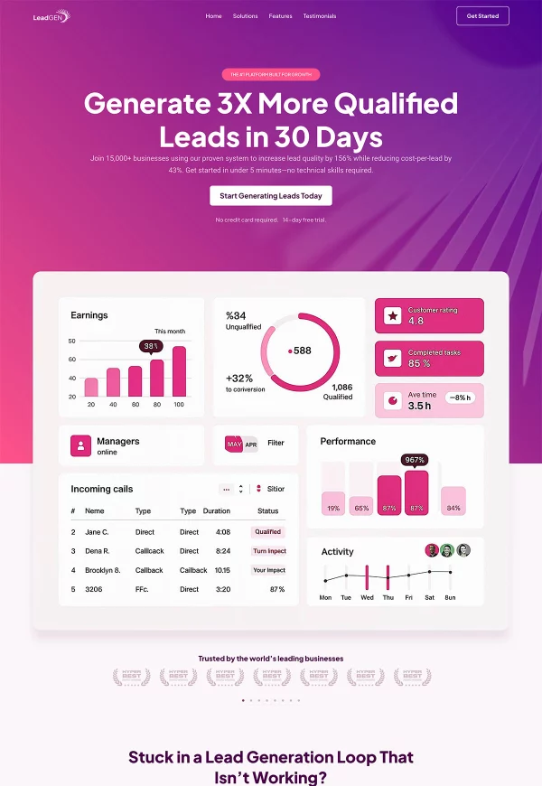 SaaS Landing Page