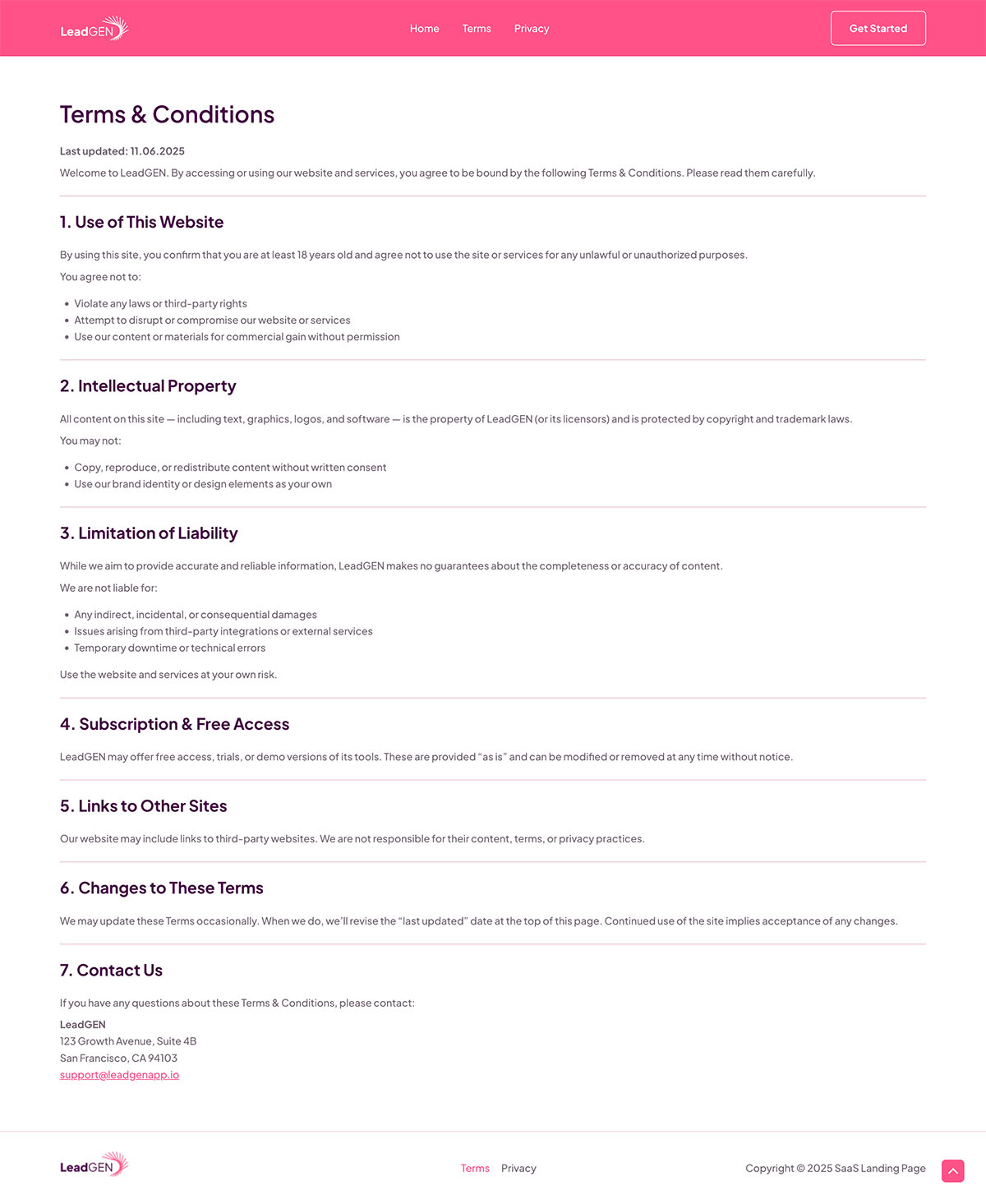 Terms & Conditions