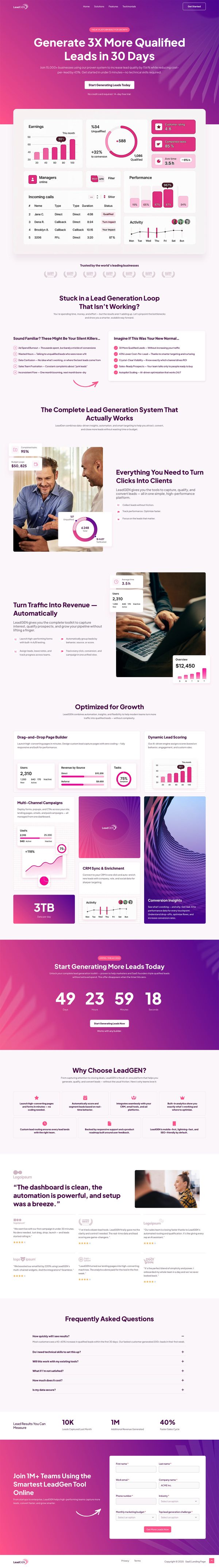 SaaS Landing Page