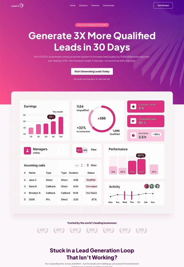 SaaS Landing Page
