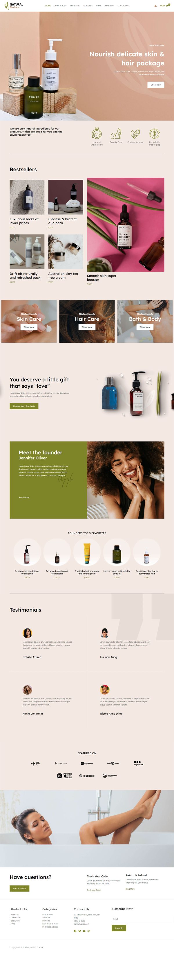 Beauty Products Store