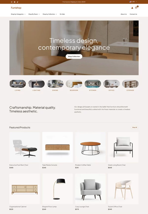 Furnishop — Modern Furniture Store