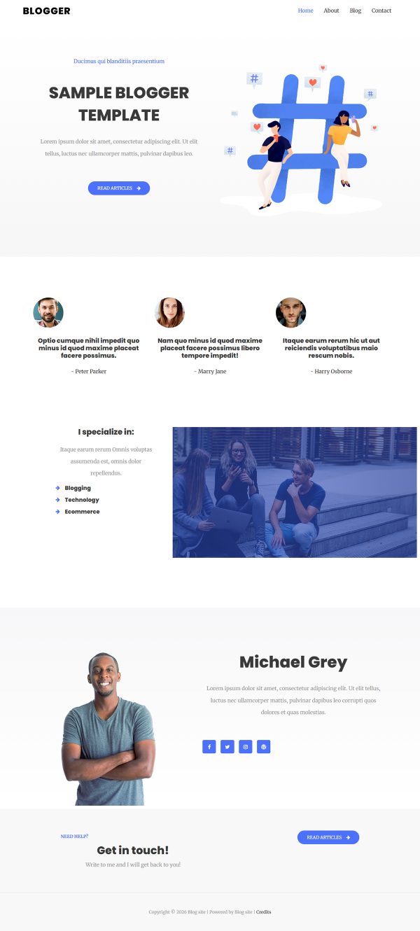 Blog site