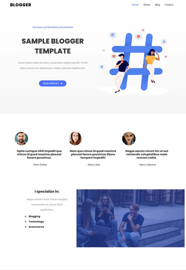 Blog site