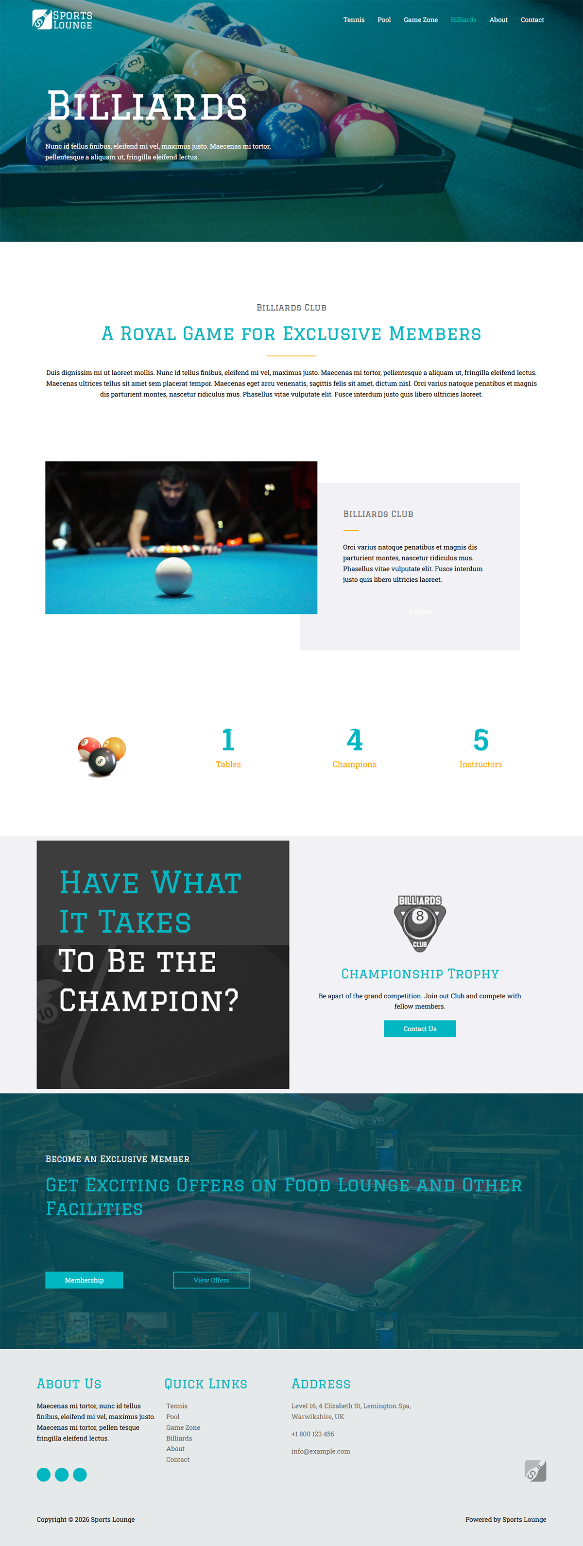 Billiards