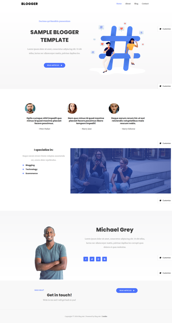 Blog site