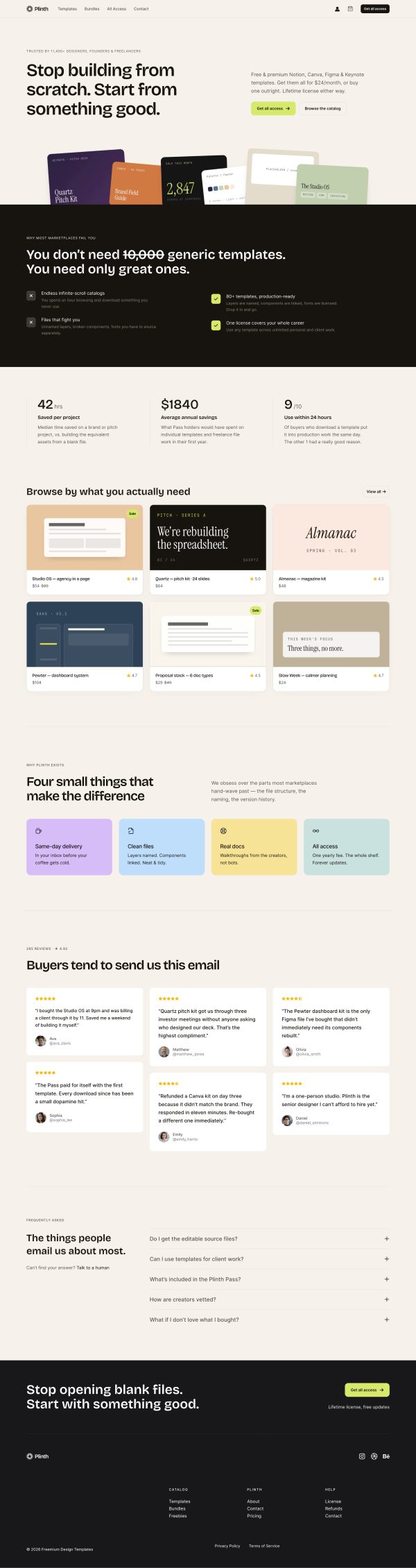 Freemium Templates