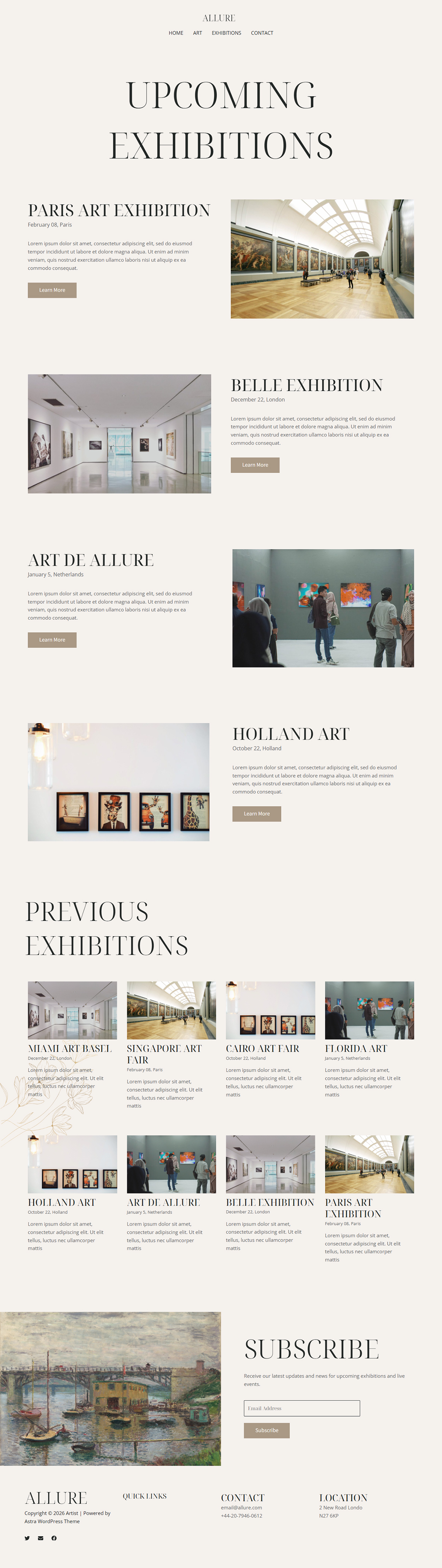 Exhibitions